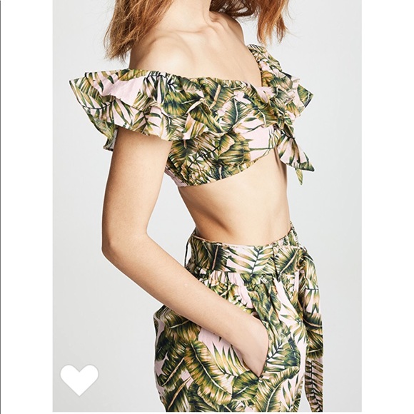 Suboo Palma ruffled crop top and palazzo pants - Picture 2 of 8